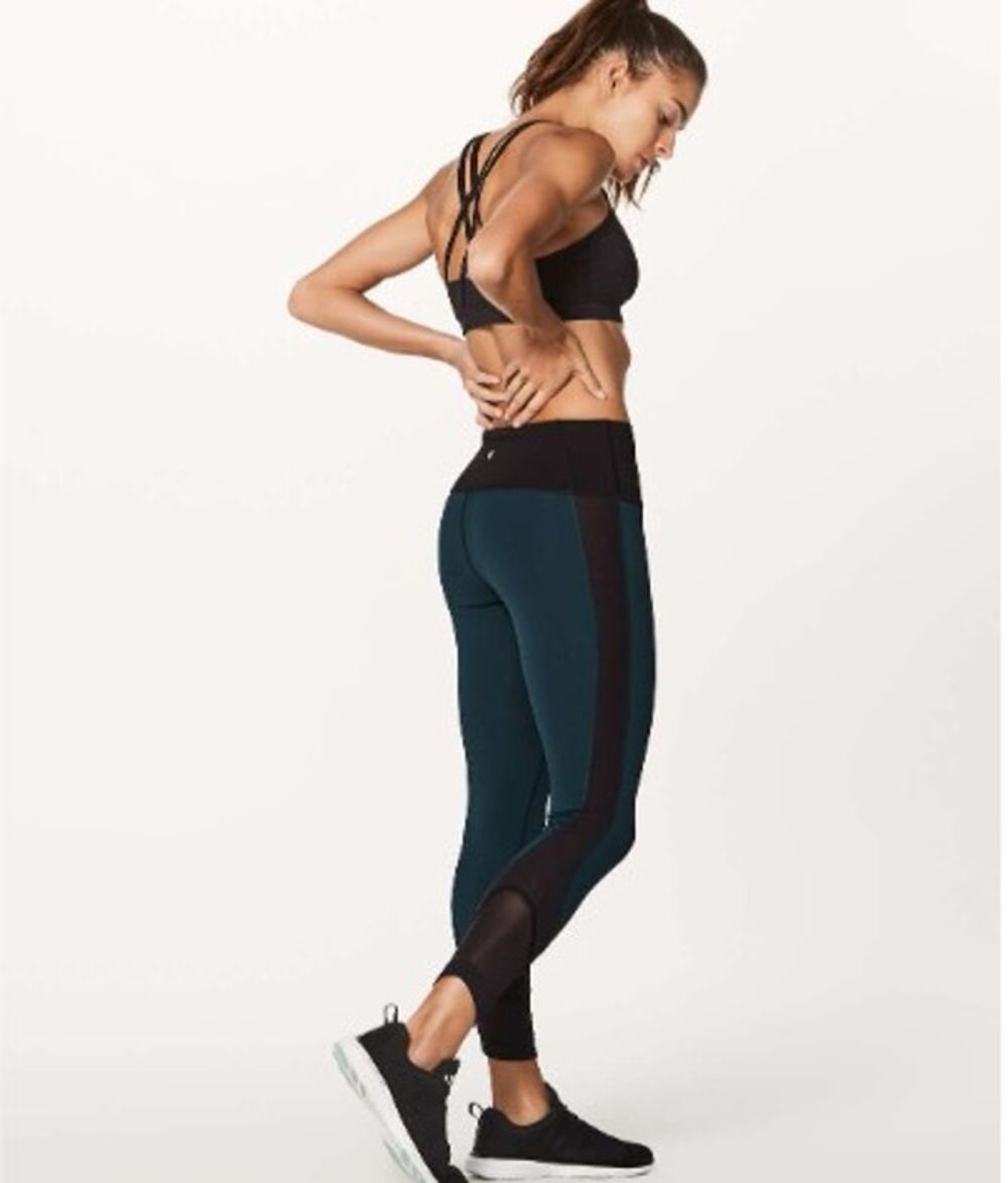 Lululemon Ready Set Go 7/8 Tight 25" Submarine / Black Size 4
